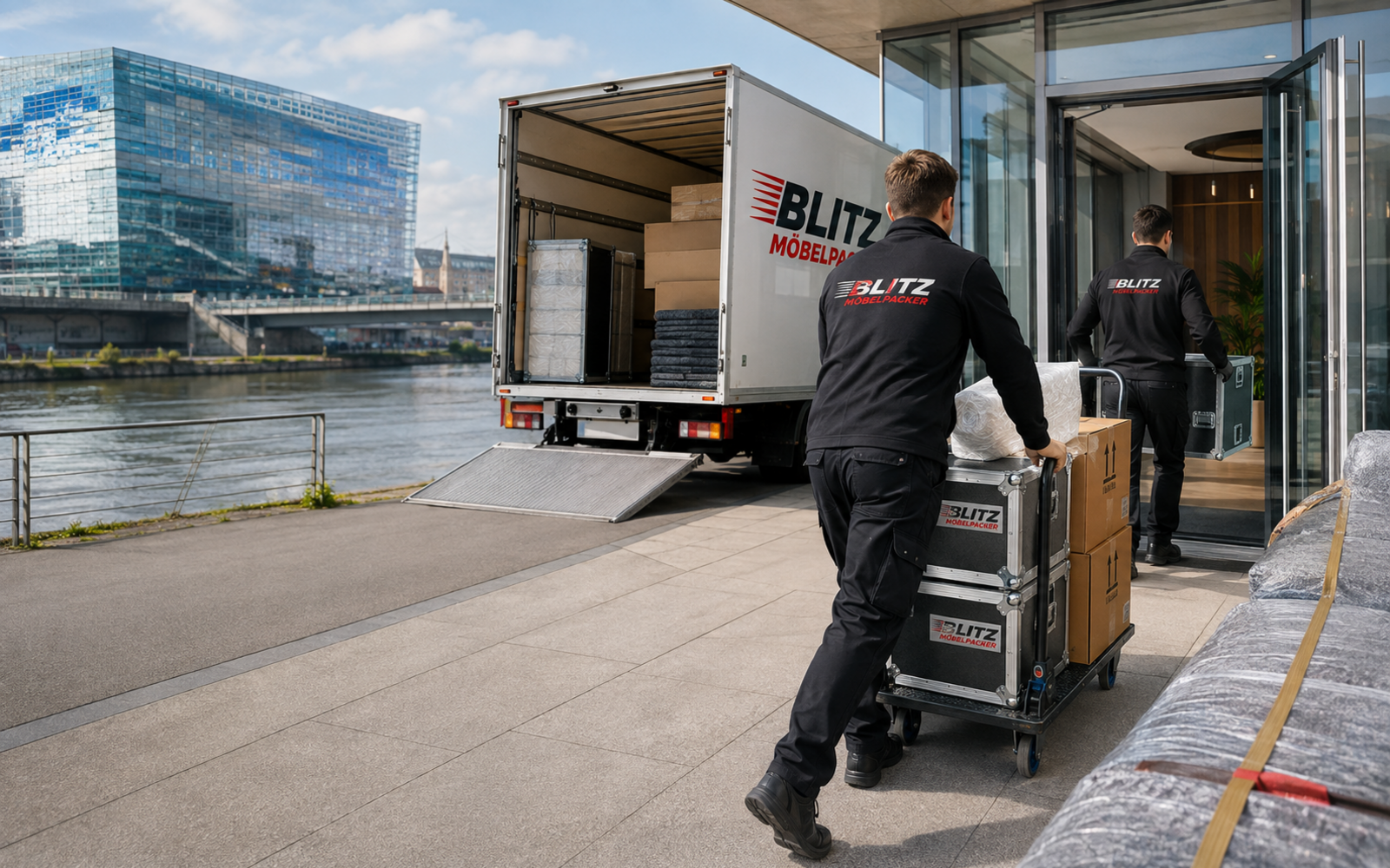 Professionelle Übersiedlung mit Umzugswagen in Linz